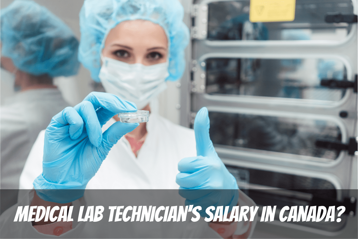 A Woman Holds A Sample Dish In A Laboratory As She Earns Her Medical Lab Technician's Salary In Canada