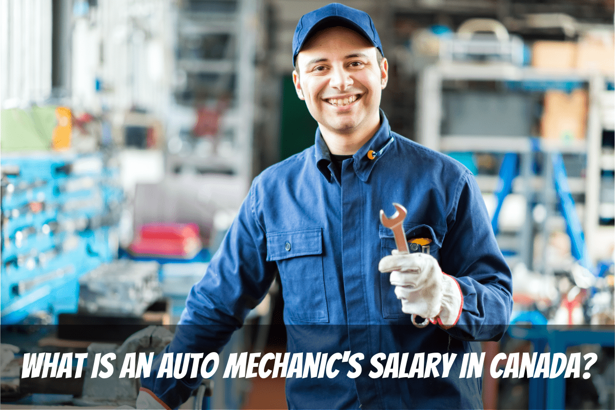 A Worker Holds A Spanner In His Workshop To Earn Auto Mechanic'S Salary In Canada