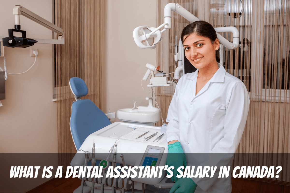 Une aide travaille avec un dentiste pour gagner le salaire de son assistante dentaire au Canada