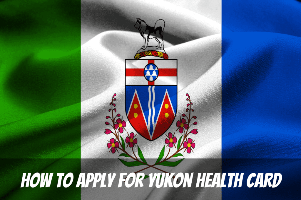 Le drapeau territorial est une toile de fond pour savoir comment demander une carte de santé du Yukon au Canada