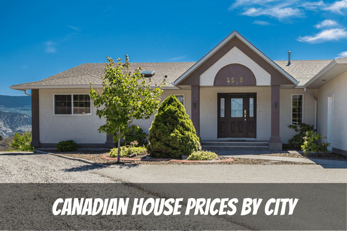 Una casa estilo ranchero en un día soleado en Okanagan BC Precios de la vivienda canadiense por ciudad y provincia Canadá