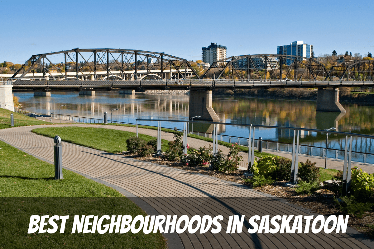 Jour d'automne Centre-ville et rivière Saskatchewan Sud Meilleurs quartiers de Saskatoon Saskatchewan Canada