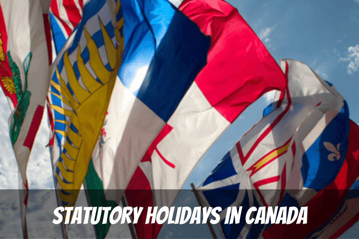 Banderas canadienses provinciales y territoriales Días festivos legales en Canadá