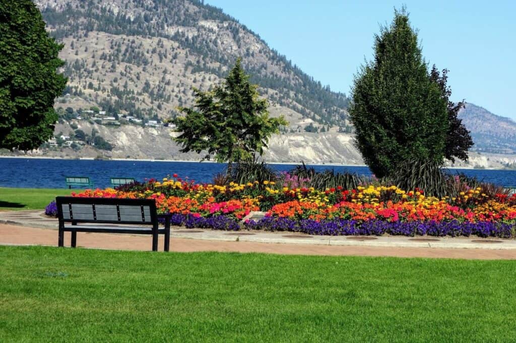 Spring Flowers At Okanagan Lake Waterfront In Penticton One Of The Best Reasons To Move To Bc